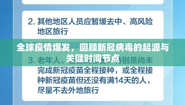 全球疫情爆发，回顾新冠病毒的起源与关键时间节点