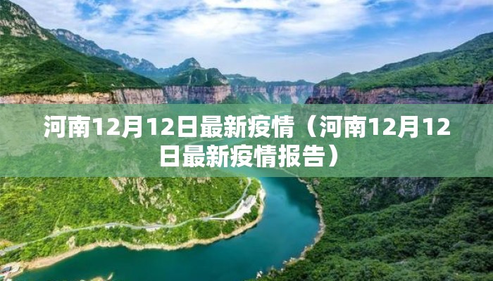 河南12月12日最新疫情（河南12月12日最新疫情报告）