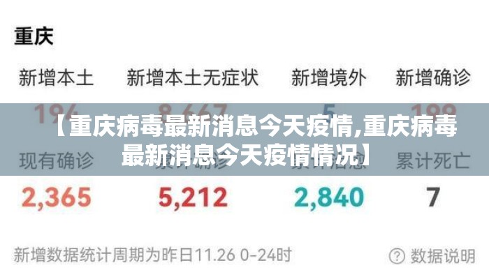 【重庆病毒最新消息今天疫情,重庆病毒最新消息今天疫情情况】