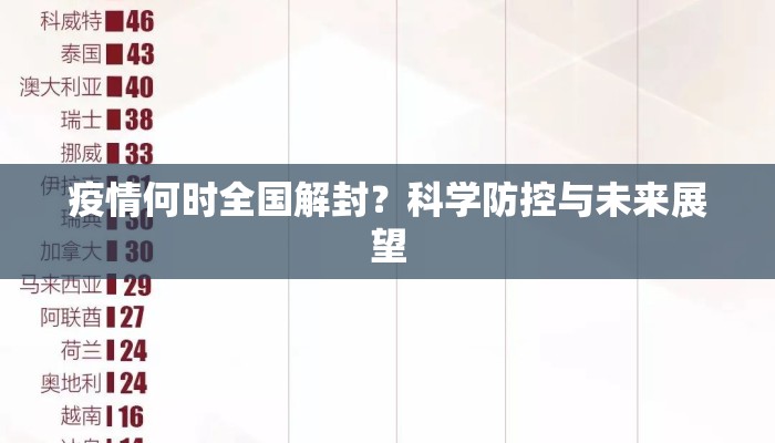疫情何时全国解封？科学防控与未来展望