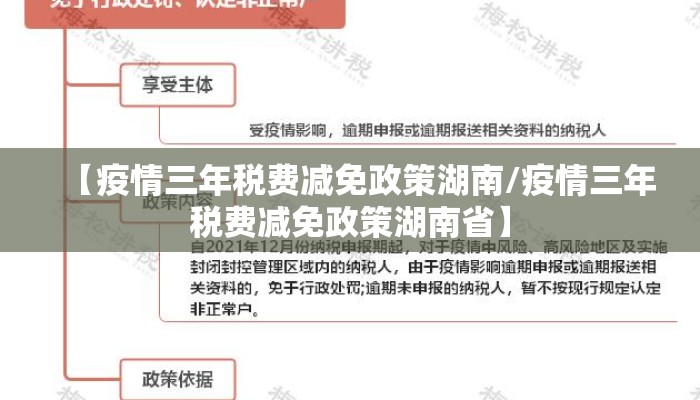 【疫情三年税费减免政策湖南/疫情三年税费减免政策湖南省】