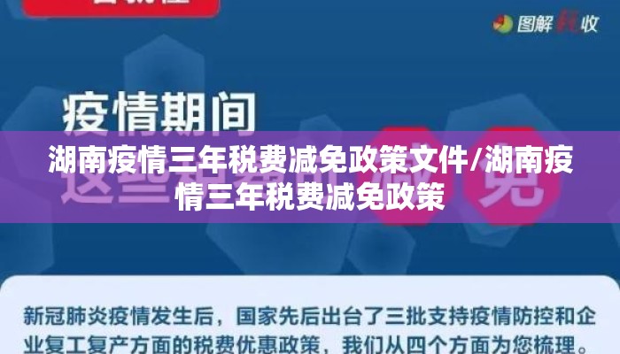 湖南疫情三年税费减免政策文件/湖南疫情三年税费减免政策