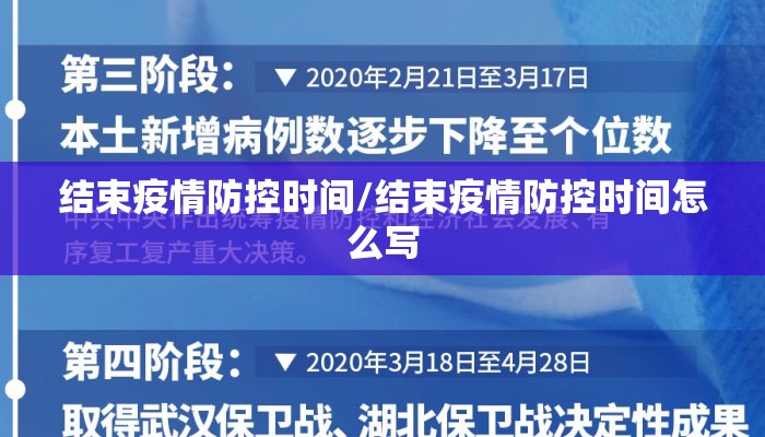 结束疫情防控时间/结束疫情防控时间怎么写