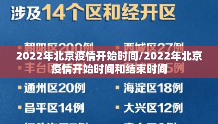 2022年北京疫情开始时间/2022年北京疫情开始时间和结束时间