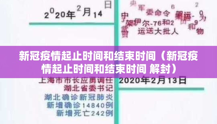 新冠疫情起止时间和结束时间（新冠疫情起止时间和结束时间 解封）