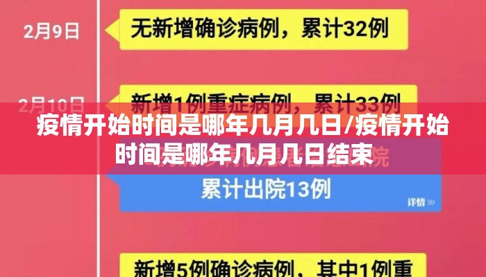 疫情开始时间是哪年几月几日/疫情开始时间是哪年几月几日结束