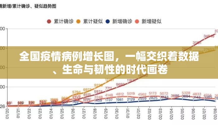 全国疫情病例增长图，一幅交织着数据、生命与韧性的时代画卷