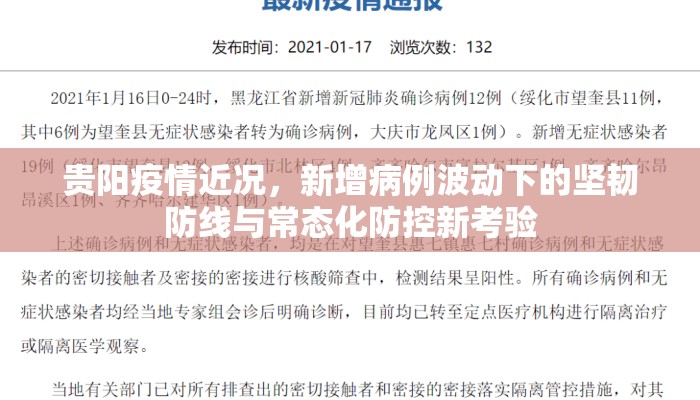 贵阳疫情近况，新增病例波动下的坚韧防线与常态化防控新考验