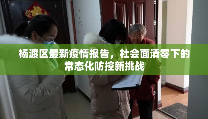 杨渡区最新疫情报告，社会面清零下的常态化防控新挑战
