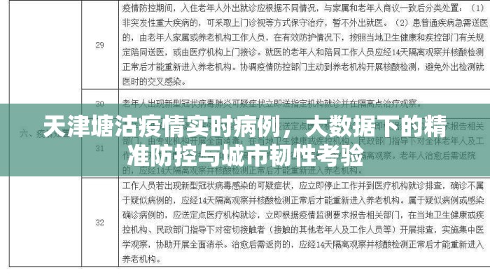 天津塘沽疫情实时病例，大数据下的精准防控与城市韧性考验