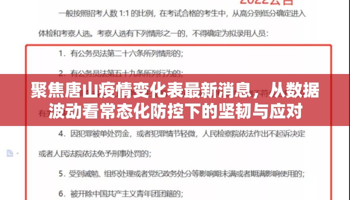 聚焦唐山疫情变化表最新消息，从数据波动看常态化防控下的坚韧与应对