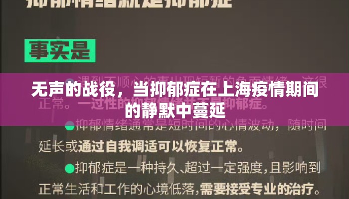 无声的战役，当抑郁症在上海疫情期间的静默中蔓延