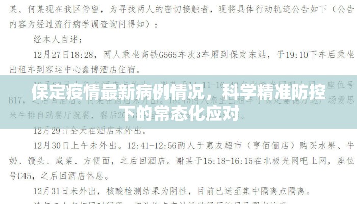 保定疫情最新病例情况，科学精准防控下的常态化应对