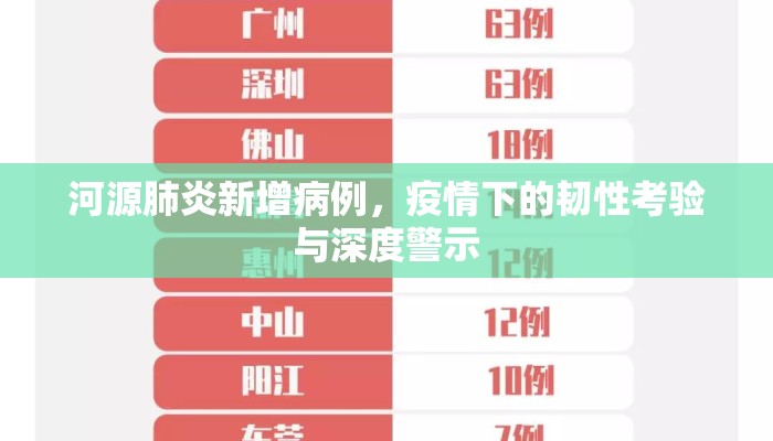 河源肺炎新增病例，疫情下的韧性考验与深度警示