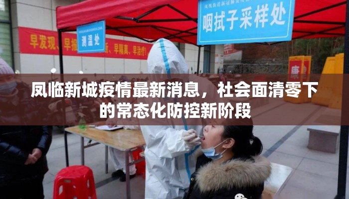 凤临新城疫情最新消息，社会面清零下的常态化防控新阶段