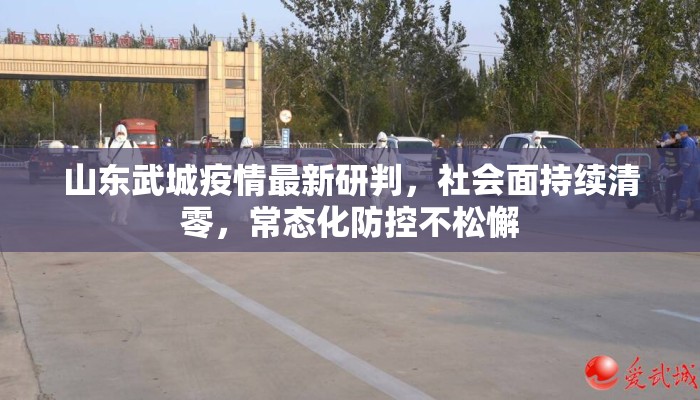 山东武城疫情最新研判，社会面持续清零，常态化防控不松懈