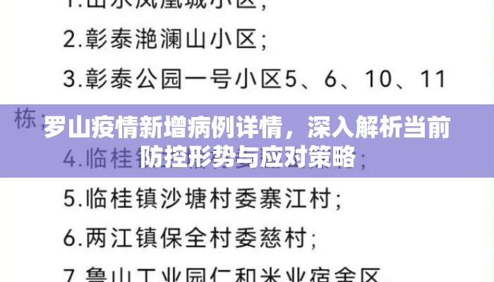 罗山疫情新增病例详情，深入解析当前防控形势与应对策略