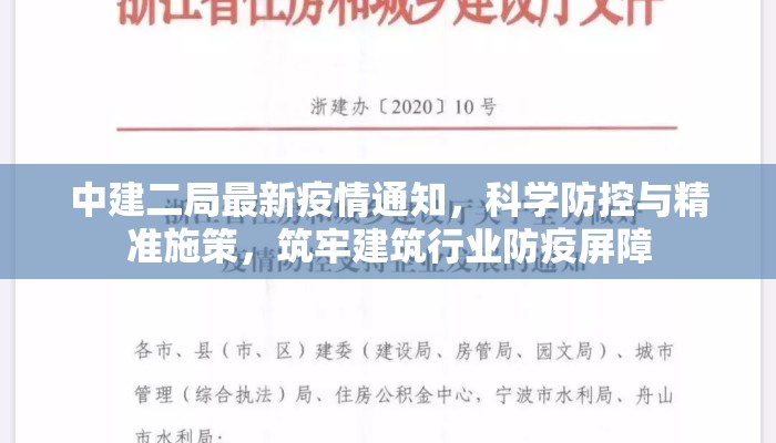 中建二局最新疫情通知，科学防控与精准施策，筑牢建筑行业防疫屏障
