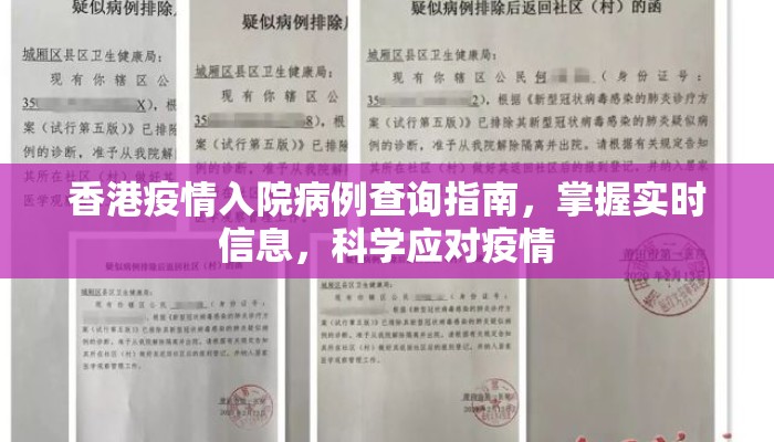 香港疫情入院病例查询指南，掌握实时信息，科学应对疫情