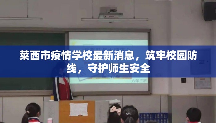 莱西市疫情学校最新消息，筑牢校园防线，守护师生安全