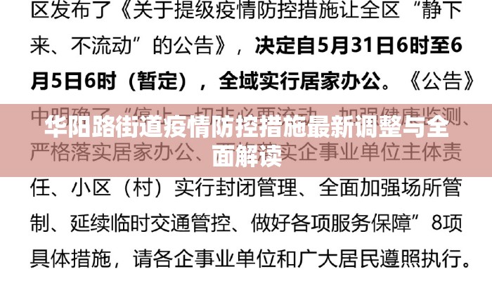 华阳路街道疫情防控措施最新调整与全面解读