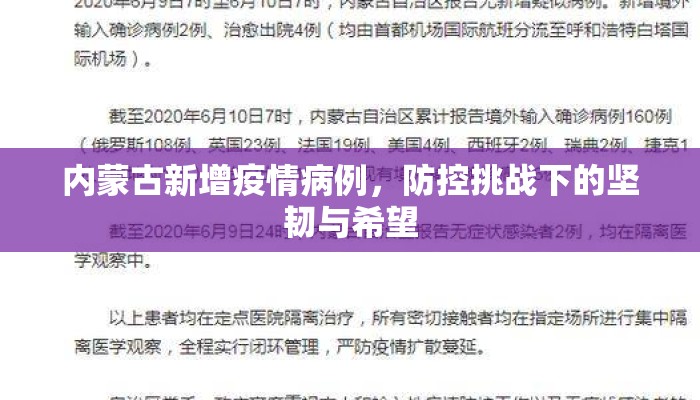 内蒙古新增疫情病例，防控挑战下的坚韧与希望