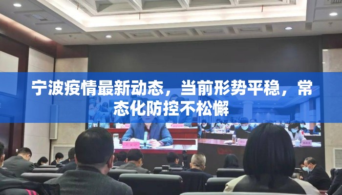宁波疫情最新动态，当前形势平稳，常态化防控不松懈