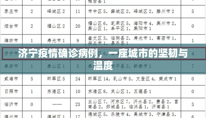 济宁疫情确诊病例，一座城市的坚韧与温度