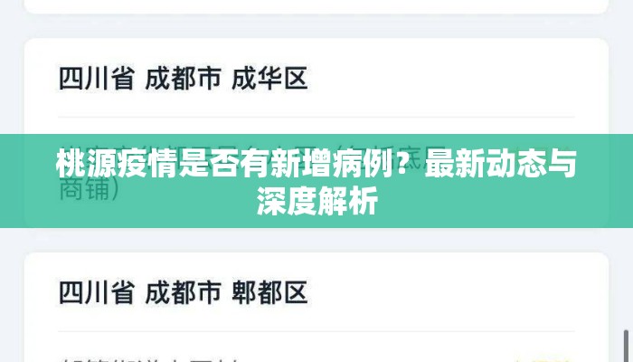 桃源疫情是否有新增病例?最新动态与深度解析 桃源疫情是否有新增病例?最新动态与深度解析
