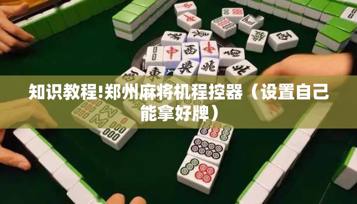 知识教程!郑州麻将机程控器（设置自己能拿好牌）