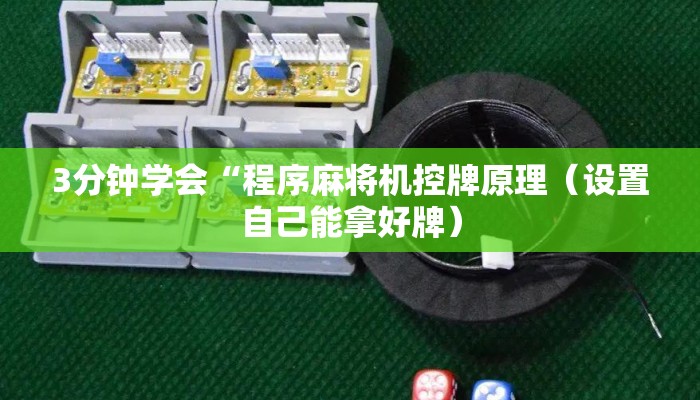 3分钟学会“程序麻将机控牌原理（设置自己能拿好牌）