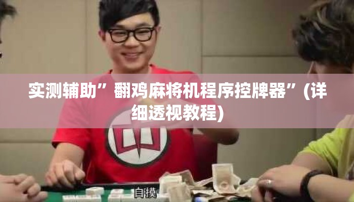 实测辅助”翻鸡麻将机程序控牌器”(详细透视教程)