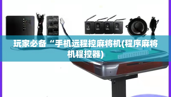玩家必备“手机远程控麻将机(程序麻将机程控器)