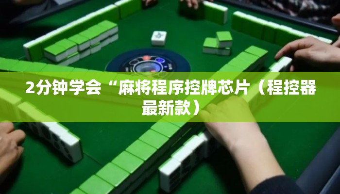 2分钟学会“麻将程序控牌芯片(程控器最新款) 2分钟学会“麻将程序控牌芯片(程控器最新款)