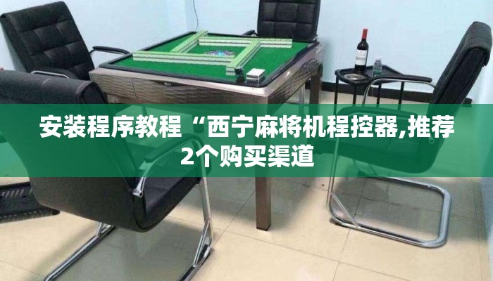 安装程序教程“西宁麻将机程控器,推荐2个购买渠道