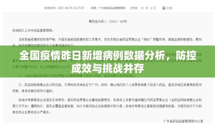 全国疫情昨日新增病例数据分析，防控成效与挑战并存