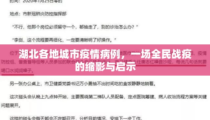 湖北各地城市疫情病例,一场全民战疫的缩影与启示 湖北各地城市疫情病例,一场全民战疫的缩影与启示
